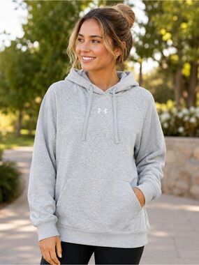 Under Armour Women’s UA Rival Fleece Hoodie Gray Size M NWT